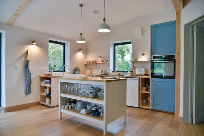 Indoor dining table for four